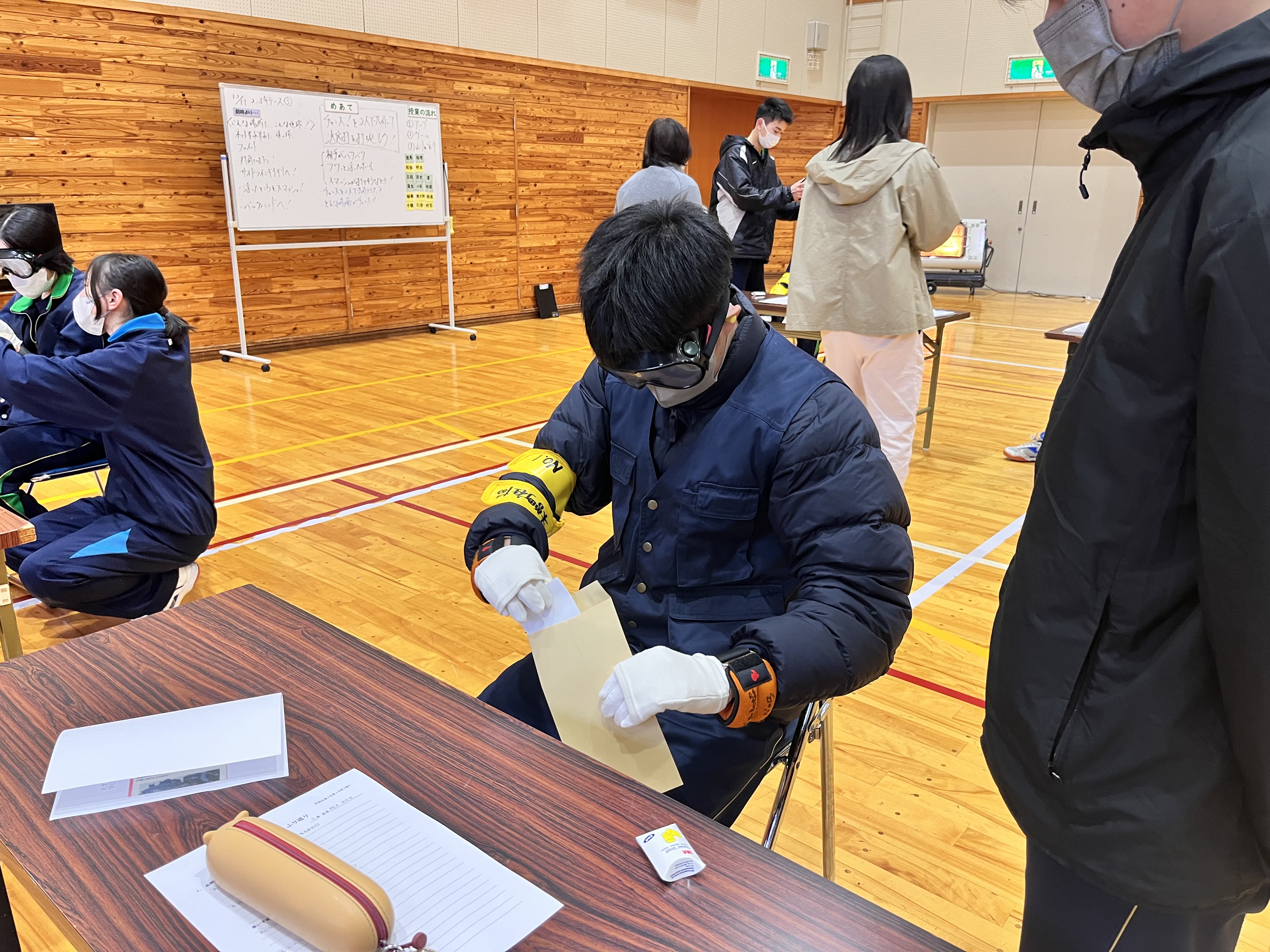 開田中学校で福祉体験学習を行いました | 社会福祉法人 木曽町社会福祉