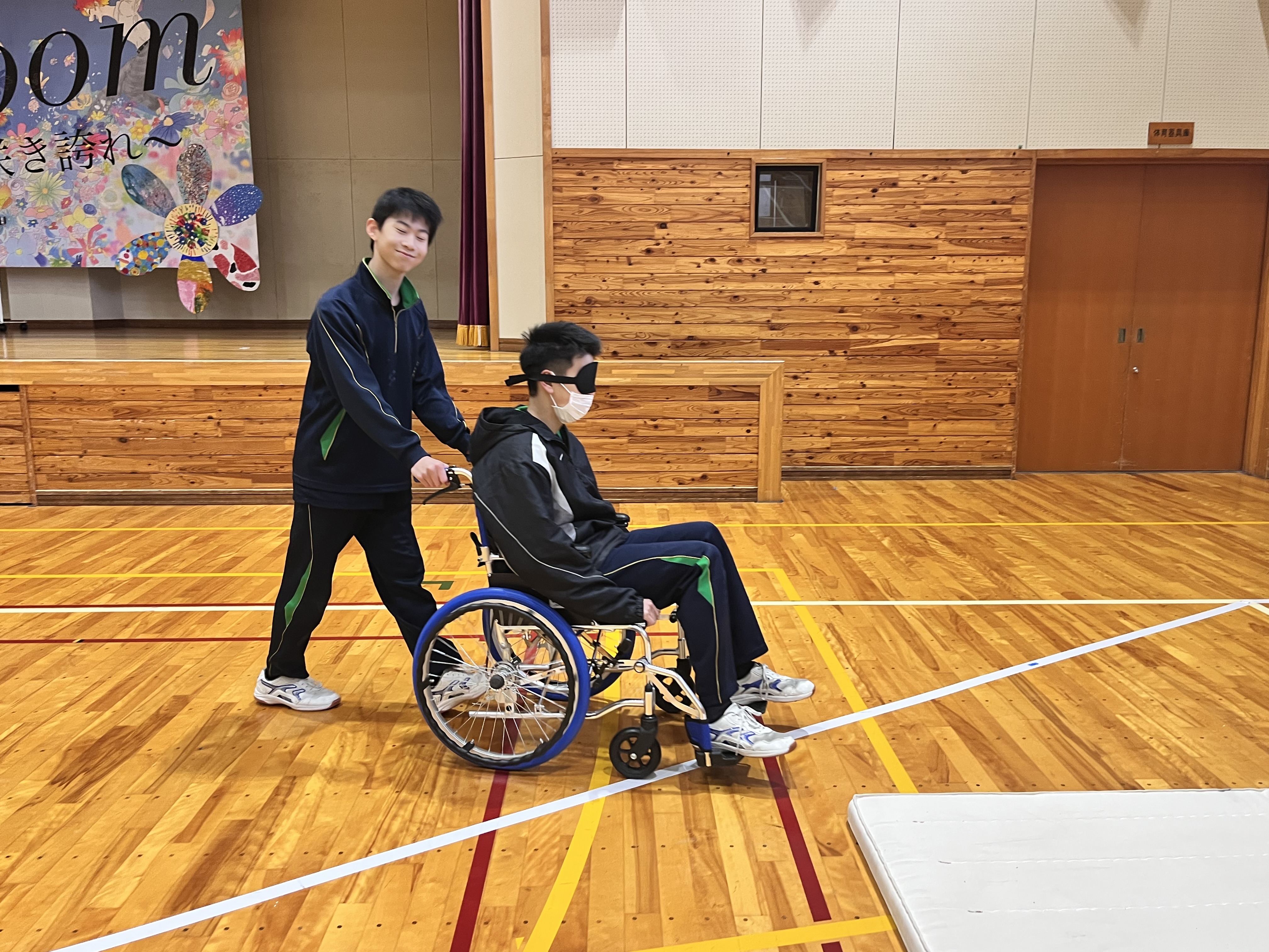 開田中学校で福祉体験学習を行いました | 社会福祉法人 木曽町社会福祉